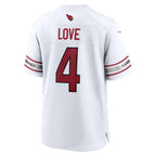 A.Cardinals #4 Jeremiyah Love White BUTLER Game Player Jersey