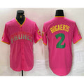 San Diego Padres #2 Xander Bogaerts Pink BUTLER Fashion Jersey