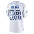 B.Bills #58 Matt Milano 2025 Rivalries Collection Game Jersey - White BUTLER