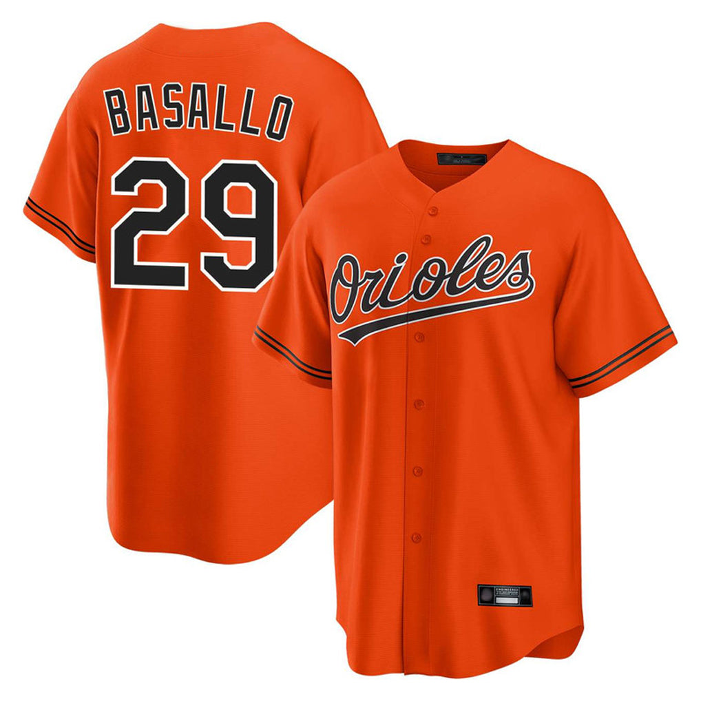 Baltimore Orioles #29 Samuel Basallo Player Orange BUTLER Home Game Stitched Jerseys