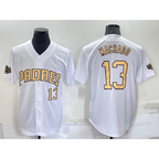 San Diego Padres #13 Manny Machado Number White BUTLER 2022 All Star Stitched Cool Base Jersey