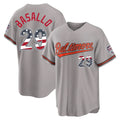 Baltimore Orioles #29 Samuel Basallo Player Gray BUTLER USA 250 Fourth of July Home Game Stitched Jerseys