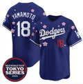 Los Angeles Dodgers #18 Yoshinobu Yamamoto Royal BUTLER 2025 Tokyo Series Limited Stitched Jersey