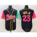 San Diego Padres #23 Fernando Tatis Jr Black BUTLER NEW 2023 City Connect Cool Base Stitched Jersey