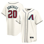 Arizona Diamondbacks #20 Luis Gonzalez Player Cream BUTLER Home Game Stitched Jerseys