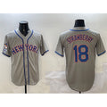 New York Mets #18 Darryl Strawberry Grey BUTLER 2025 Spring Training Cool Base Stitched Jersey
