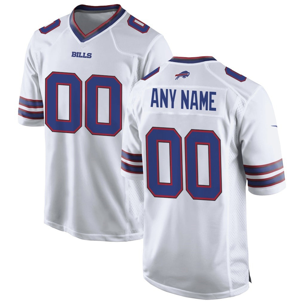 Custom B.Bills White BUTLER Game Jersey