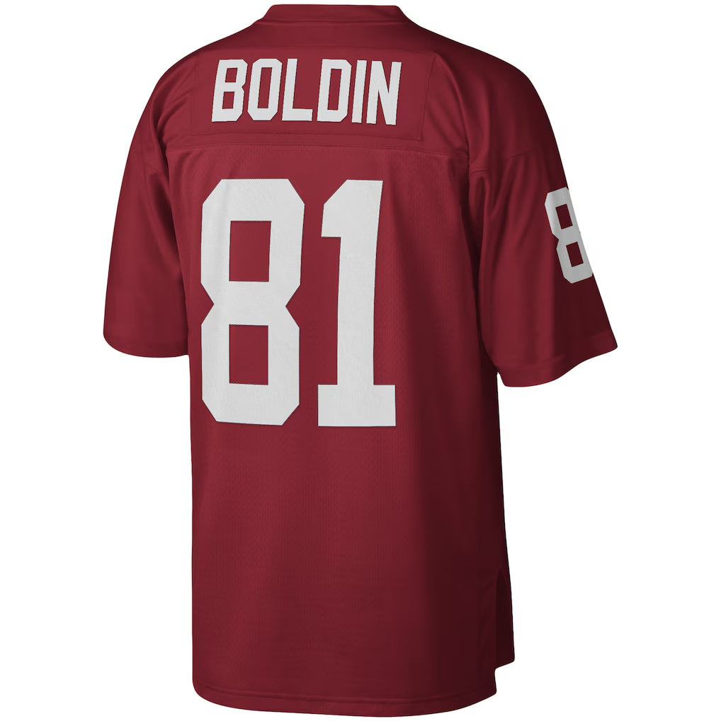 A.Cardinals #81 Anquan Boldin Mitchell & Ness Cardinal BUTLER Legacy Replica Jersey