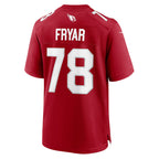 A.Cardinals #78 Josh Fryar Cardinal BUTLER Team Game Jersey