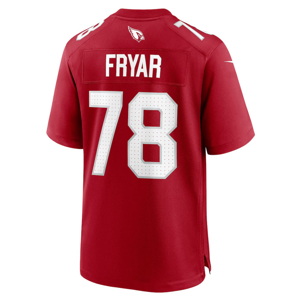 A.Cardinals #78 Josh Fryar Cardinal BUTLER Team Game Jersey