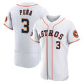 Houston Astros #3 Jeremy Pena 2022 World Series White BUTLER Flex Base Stitched Jersey