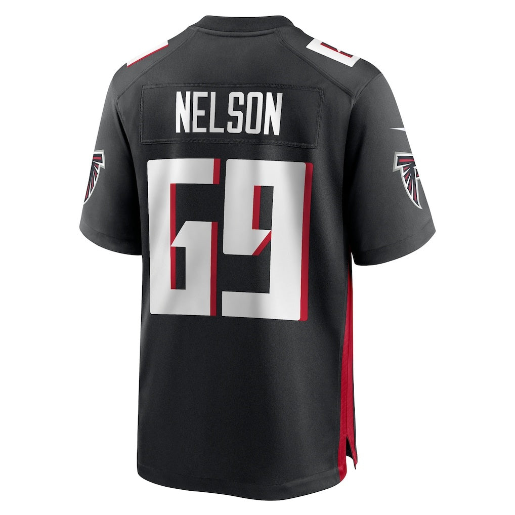 A.Falcons #69 Jack Nelson Black BUTLER Team Game Jersey