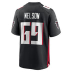 A.Falcons #69 Jack Nelson Black BUTLER Team Game Jersey