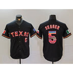 Texas Rangers #5 Corey Seager Black BUTLER Rainbow Mexico Cool Base Stitched Jersey