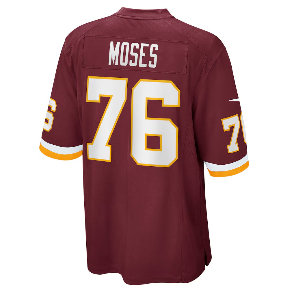 W.Football Team #76 Morgan Moses Burgundy BUTLER Game Player Jersey