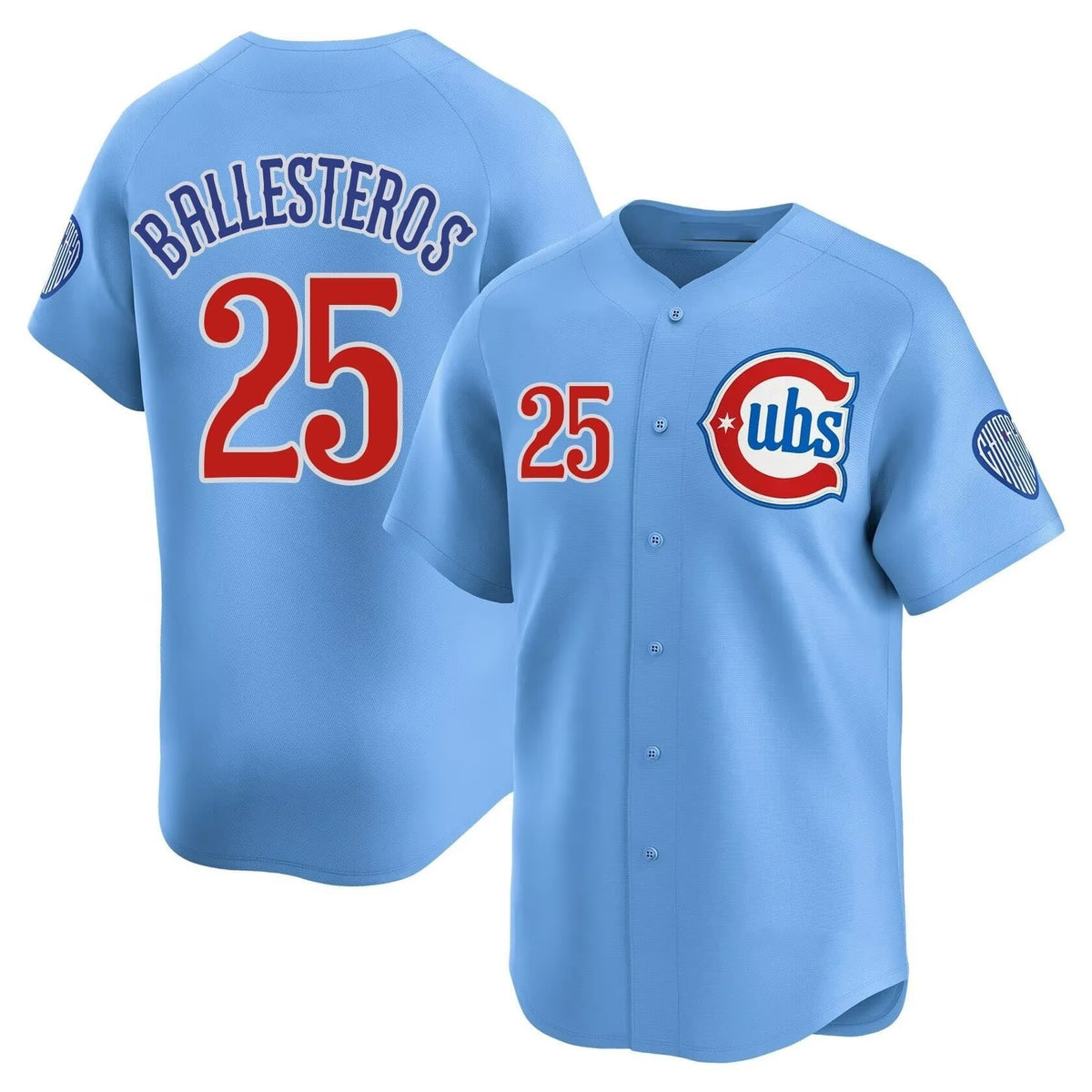 Chicago Cubs #25 Moises ballesteros Blue BUTLER 2024 25 2nd Alternate Limited Stitched Jersey