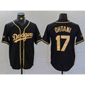 Los Angeles Dodgers #17 Shohei Ohtani Black Gold BUTLER World Series Champions Cool Base Stitched Jersey