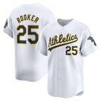 Oakland Athletics #25 Brent Rooker White BUTLER Home Limited Player Jersey