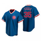 Chicago Cubs #35 Justin Steele Royal BUTLER Pullover Cooperstown Jersey