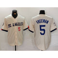 Los Angeles Dodgers #5 Freddie Freeman Number Cream BUTLER 2024 City Connect Limited Stitched Jersey 2