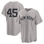 New York Yankees #45 Gerrit Cole Gray BUTLER Road Replica Jersey