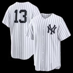 New York Yankees #13 Jazz Chisholm Jr. White BUTLER Home Replica Jersey