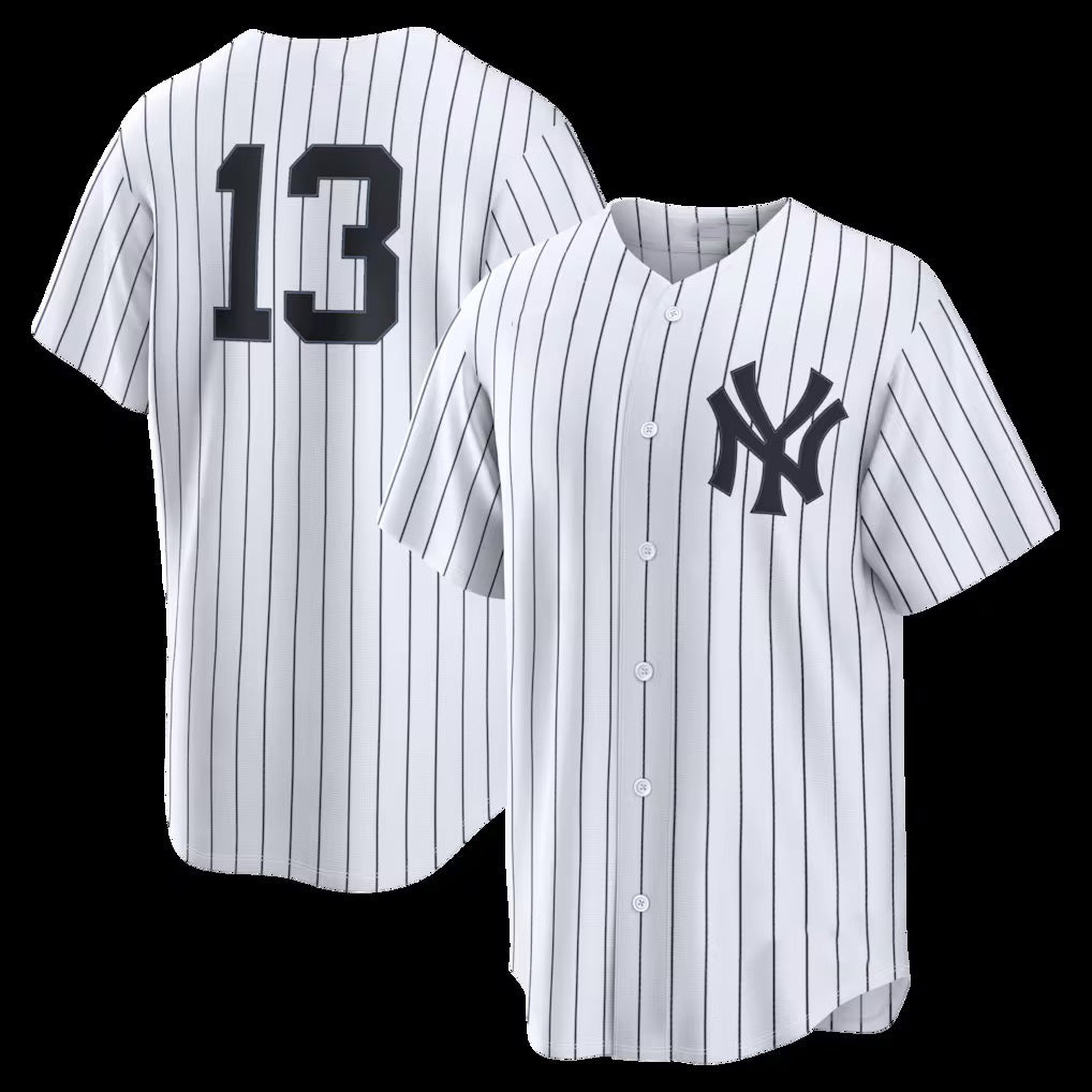 New York Yankees #13 Jazz Chisholm Jr. White BUTLER Home Replica Jersey