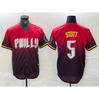 Philadelphia Phillies #5 Bryson Stott Red BUTLER 2024 City Cool Base Jersey