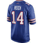B.Bills #14 Frank Reich Royal BUTLER Game Retired Player Jersey