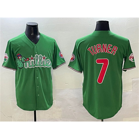 Philadelphia Phillies #7 Trea Turner Green BUTLER Phanatic Limited Stitched Jersey