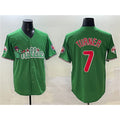 Philadelphia Phillies #7 Trea Turner Green BUTLER Phanatic Limited Stitched Jersey