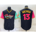 San Diego Padres #13 Manny Machado Black BUTLER 2022 City Connect Cool Base Stitched Jersey