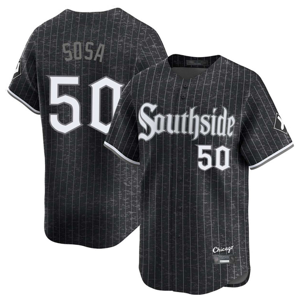 Chicago White Sox #50 Lenyn Sosa Player Black BUTLER City Connect Limited Home Stitched Jerseys