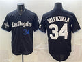 Los Angeles Dodgers #34 Fernando Valenzuela Black BUTLER 2025 World Series Champions Patch 'Gothic Edition' Vapor Premier Limited Stitched Jersey