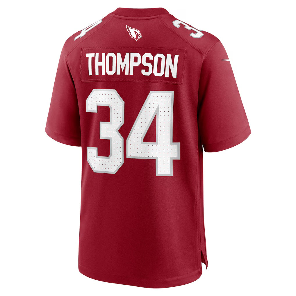 A.Cardinals #34 Jalen Thompson Cardinal BUTLER Team Game Jersey