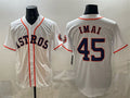 Houston Astros #45 Tatsuya Imai White BUTLER Cool Base Stitched Jersey