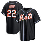 New York Mets #22 Juan Soto 2026 Black BUTLER Out Stitched Jersey