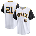 Pittsburgh Pirates #21 Roberto Clemente White BUTLER Cooperstown Collection Limited Jersey