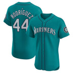 Seattle Mariners #44 Julio Rodr¨ªguez Teal BUTLER Alternate Elite Jersey