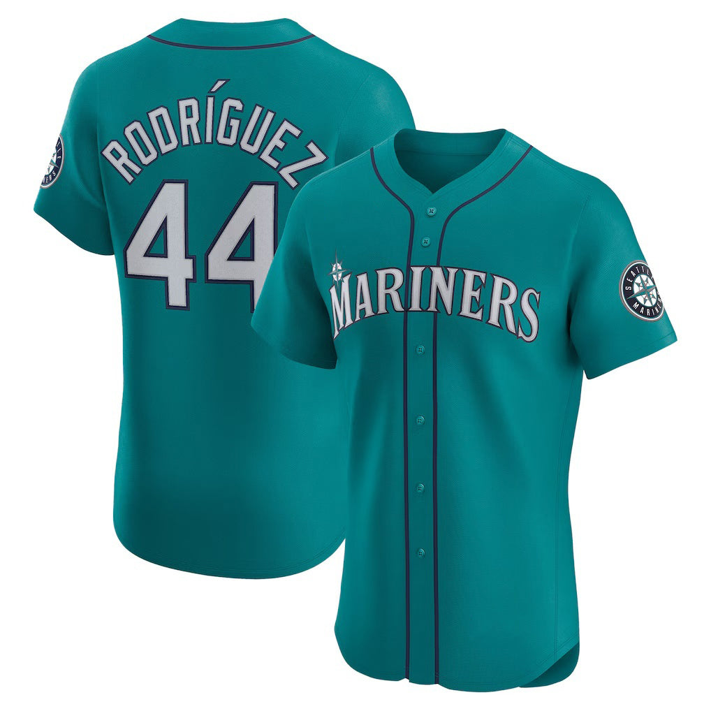 Seattle Mariners #44 Julio Rodr¨ªguez Teal BUTLER Alternate Elite Jersey