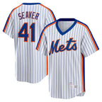 New York Mets #41 Tom Seaver White BUTLER Home Cooperstown Collection Player Jersey