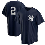 New York Yankees #2 Derek Jeter Navy BUTLER Alternate Replica Player Jersey
