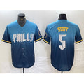 Philadelphia Phillies #5 Bryson Stott Blue BUTLER 2024 City Cool Base Stitched Jersey