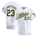 Oakland Athletics #23 Shea Langeliers White BUTLER Home Limited Stitched Jersey