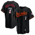 Baltimore Orioles #7 Jackson Holliday Player Black BUTLER USA 250 Fourth of July Home Game Stitched Jerseys