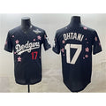 Los Angeles Dodgers #17 Shohei Ohtani Black BUTLER 2025 World Series Patch Tokyo Series Limited Stitched Jersey