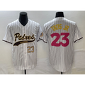 San Diego Padres #23 Fernando Tatis Jr Number White BUTLER NEW 2023 City Connect Cool Base Stitched Jersey