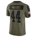 W.Football Team #44 John Riggins Olive BUTLER Salute To Service Retired Player Limited Jersey