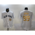 New York Yankees #99 Aaron Judge White BUTLER Pinstripe Fashion Cool Base Jerseys