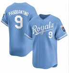 Kansas City Royals #9 Vinnie Pasquantino Light Blue BUTLER Alternate Limited Stitched Jersey